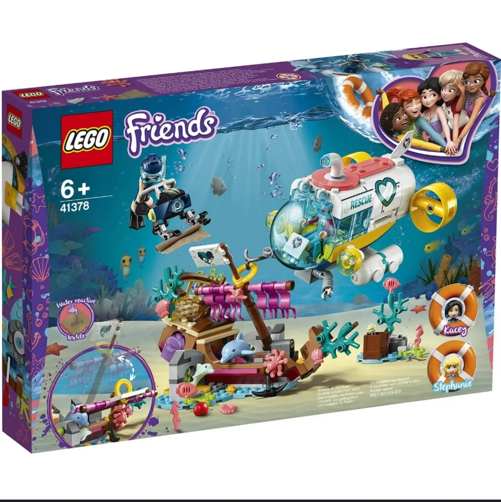 LEGO 41378 Dolphins Rescue Mission Friends Stephanie Kacey submarine